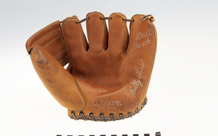 Leather fielding glove (representative photo)