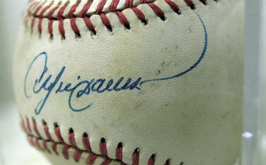 Autographed baseball (representative photo)